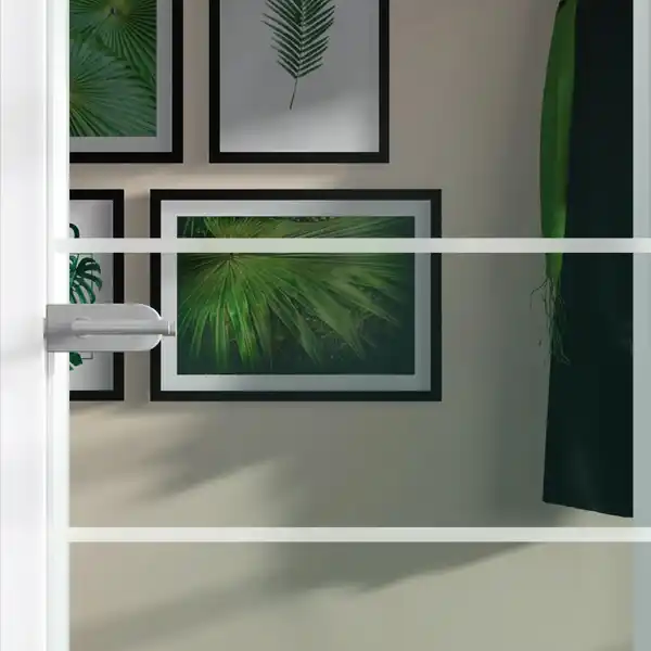 Bild 2 von Glasdrehtür ESG Floatglas Dekor Siebdruck 36/16 DIN Rechts 1972 x 834 x 8 mm