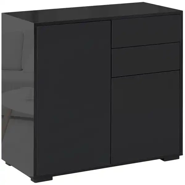 Bild 1 von Sideboard Aufbewahrungsschrank mit 2 Schublade, 2 Türen für Wohnzimmer