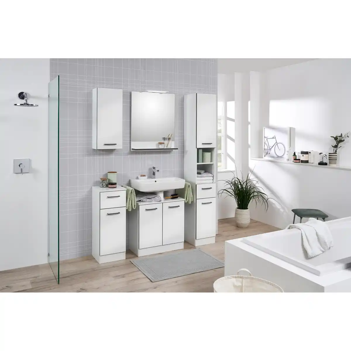 Bild 4 von Pelipal Waschbeckenunterschrank Schwerin Weiß 60 cm