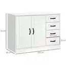 Bild 3 von Sideboard Beistellschrank mit 4 Schubladen, verstellbarem Einlegeboden