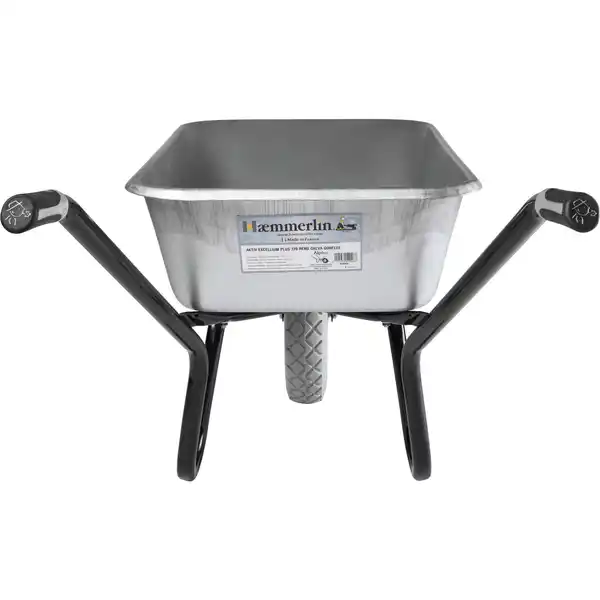 Bild 2 von Haemmerlin Einrad-Schubkarre 120 l Muldenvolumen 250 kg Traglast Verzinkt