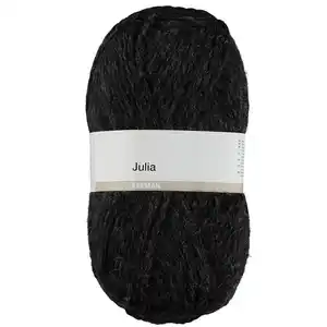 Julia Strickgarn - Schwarz, 100 g