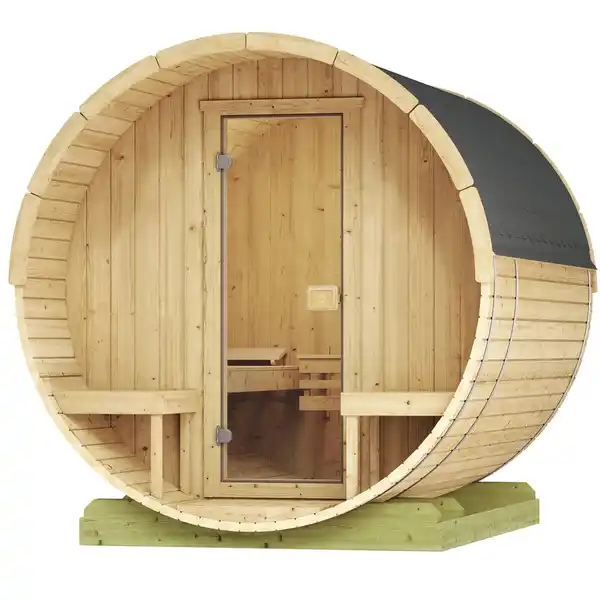 Bild 2 von Weka Fasssauna 198 Sparset 9,0 kW Kompakt