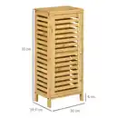 Bild 3 von Badschrank Badezimmerschrank Beistellschrank mit Lamellentür, 2 Fächern