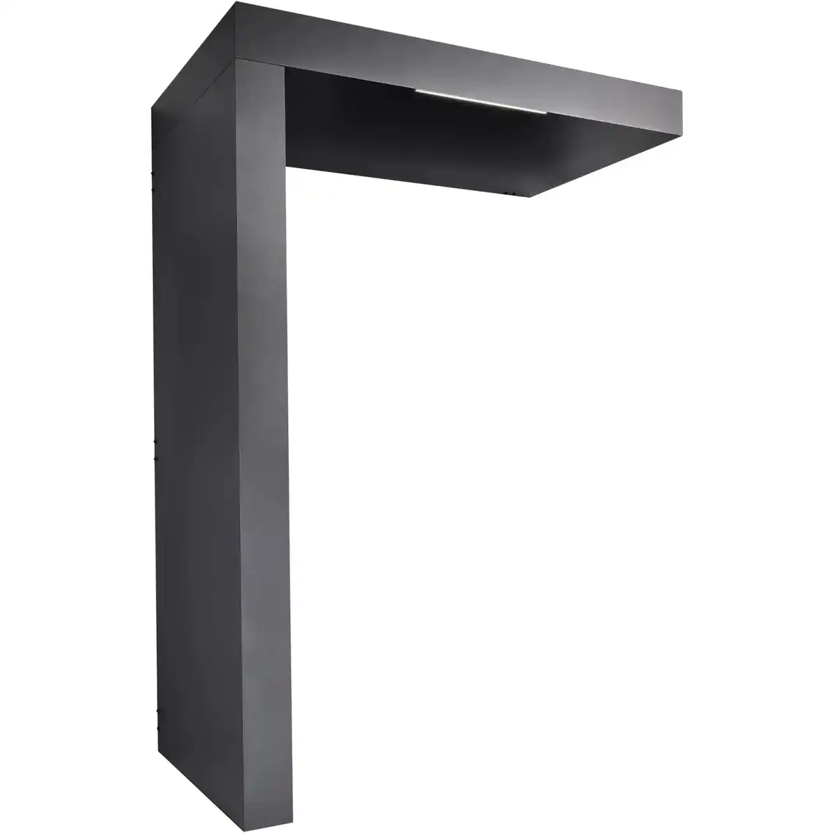 Bild 3 von Gutta Rechteckvordach BS PLUS Anthrazit 160 x 90 cm Seite Links