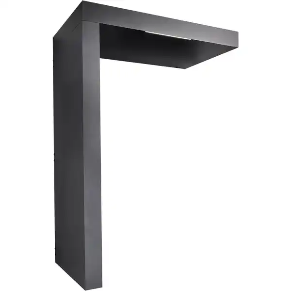 Bild 3 von Gutta Rechteckvordach BS PLUS Anthrazit 160 x 90 cm Seite Links