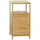 Bild 1 von Badezimmerschrank Badschrank mit offenem Fach, Kippschutz, Bambus