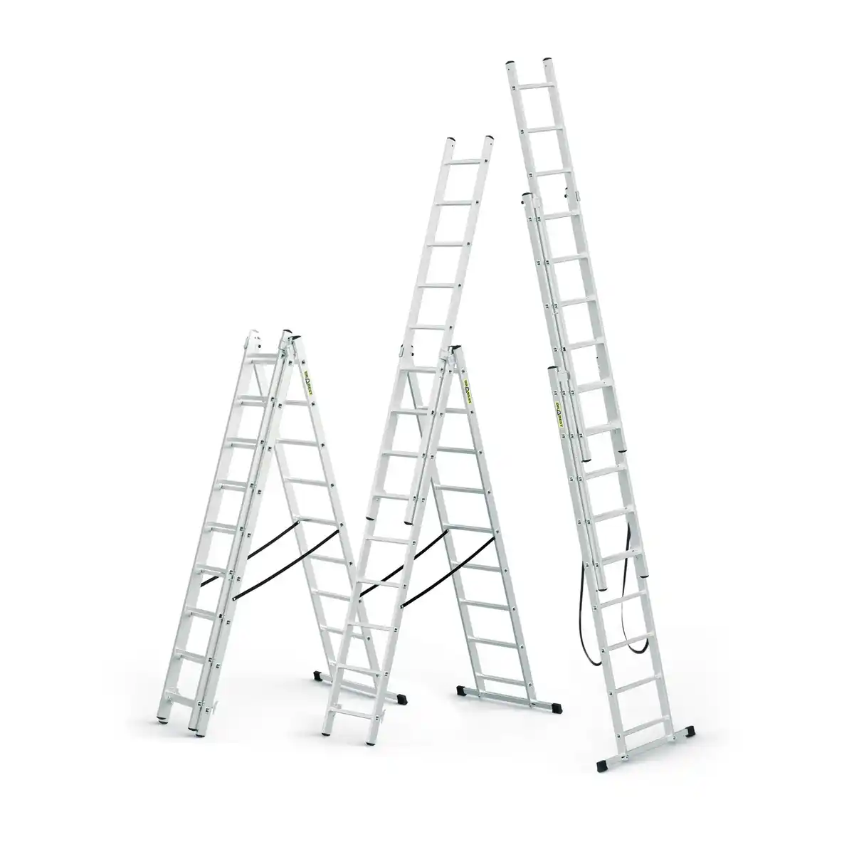 Bild 3 von DRABEST Vielzweckleiter 3 x 7 Sprossen Aluminium