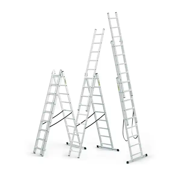 Bild 3 von DRABEST Vielzweckleiter 3 x 7 Sprossen Aluminium