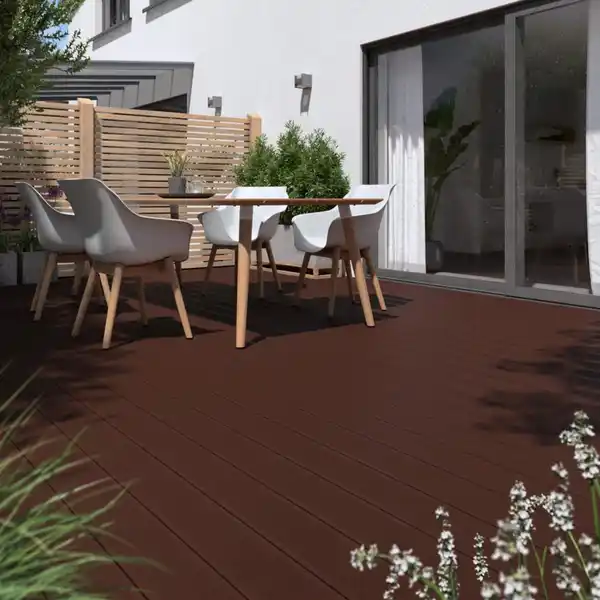 Bild 4 von Kovalex WPC Terrassendiele Braun Matt 2,6 cm x 14,5 cm x 300 cm