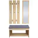 Bild 1 von Wandgarderobe mit Spiegel und Sitzbank