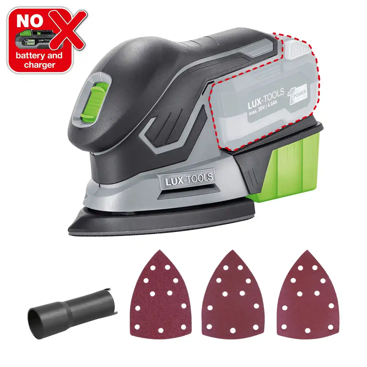 Bild 1 von LUX Akku-Multischleifer 1 PowerSystem A-MS-20