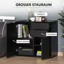 Bild 4 von Sideboard Aufbewahrungsschrank mit 2 Schublade, 2 Türen für Wohnzimmer