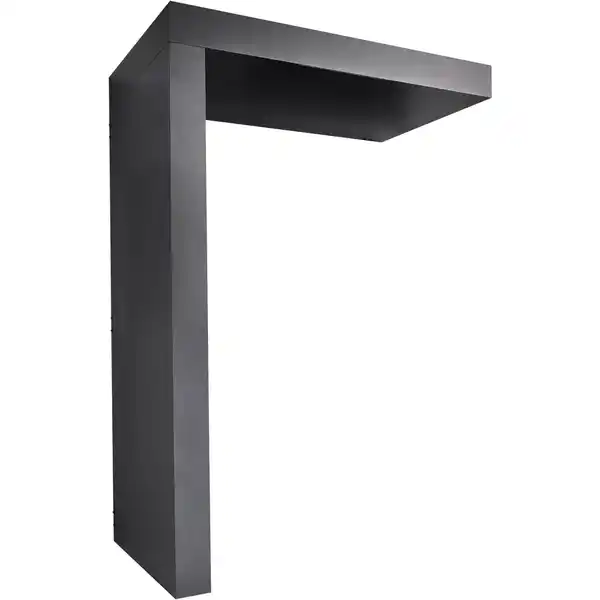 Bild 2 von Gutta Rechteckvordach BS PLUS Anthrazit 160 x 90 cm Seite Links