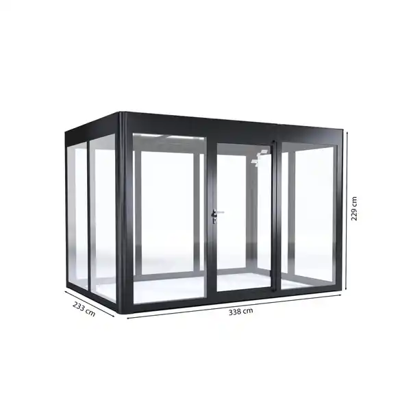 Bild 3 von SunElements Gartenhaus SunGarden Infinity 3.2 Anthrazit-Metallic 7,8 m²