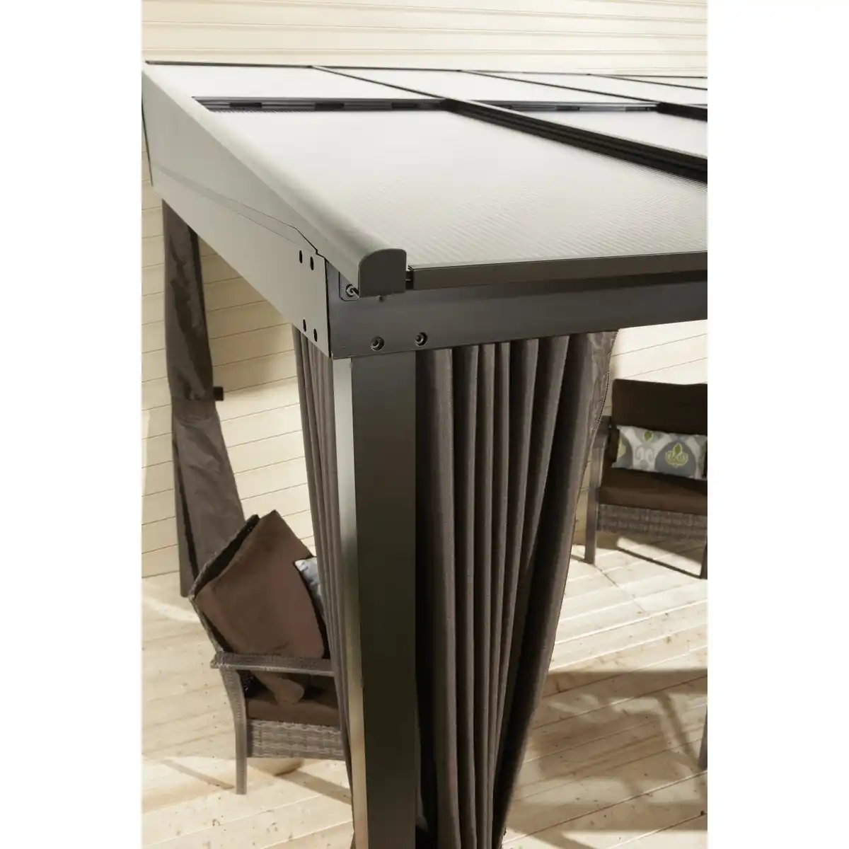 Bild 2 von Sojag Terrassenüberdachung St. Barth Anthrazit 296 x 364 cm