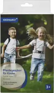 IDEENWELT Pferdegeschirr für Kinder rosa