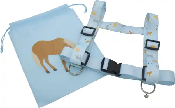 Bild 2 von IDEENWELT Pferdegeschirr für Kinder hellblau