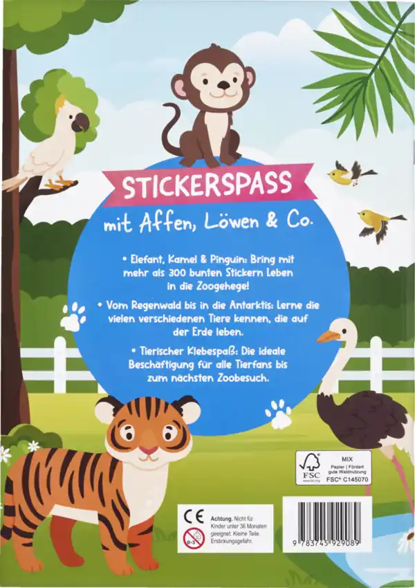 Bild 2 von IDEENWELT Stickerbuch Besuch im Zoo