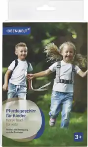 IDEENWELT Pferdegeschirr für Kinder hellblau