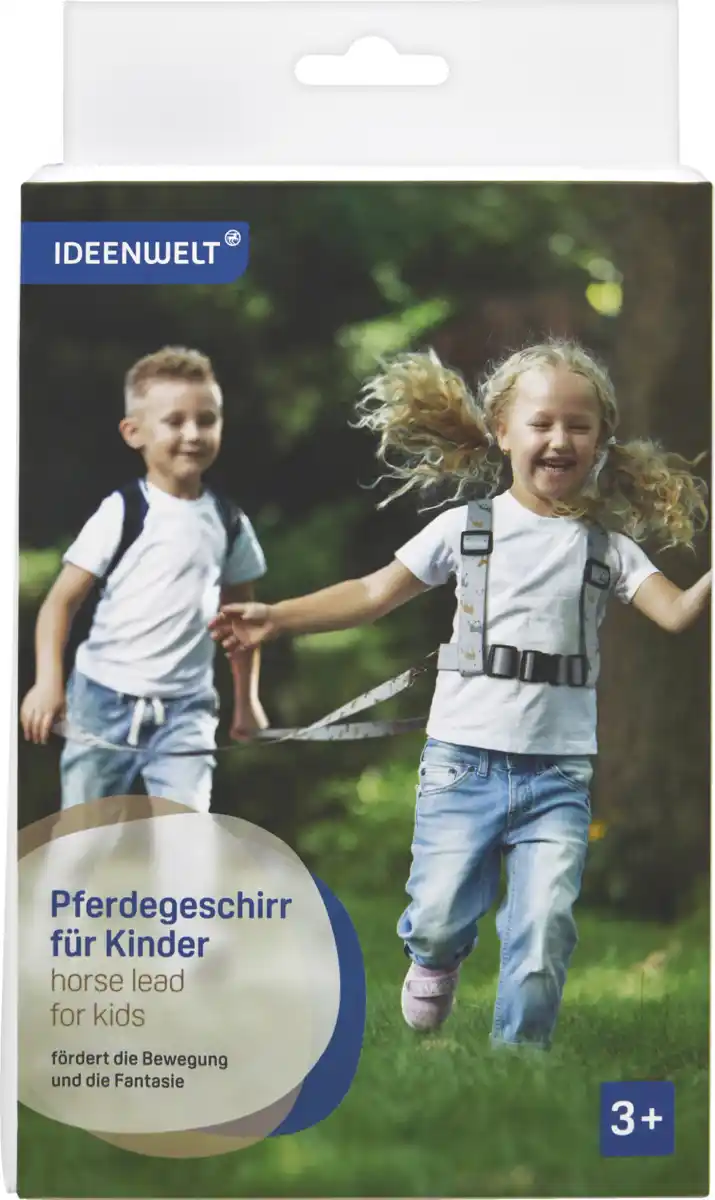 Bild 1 von IDEENWELT Pferdegeschirr für Kinder hellblau