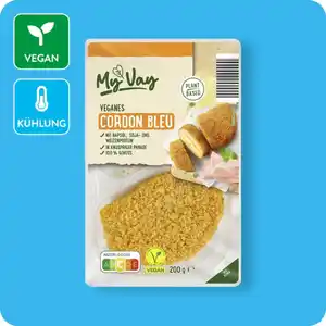 MYVAY Veganes Schnitzel oder veganes Cordon bleu