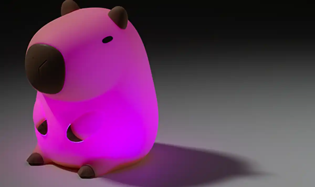 Bild 2 von IDEENWELT LED-Nachtlicht Capybara