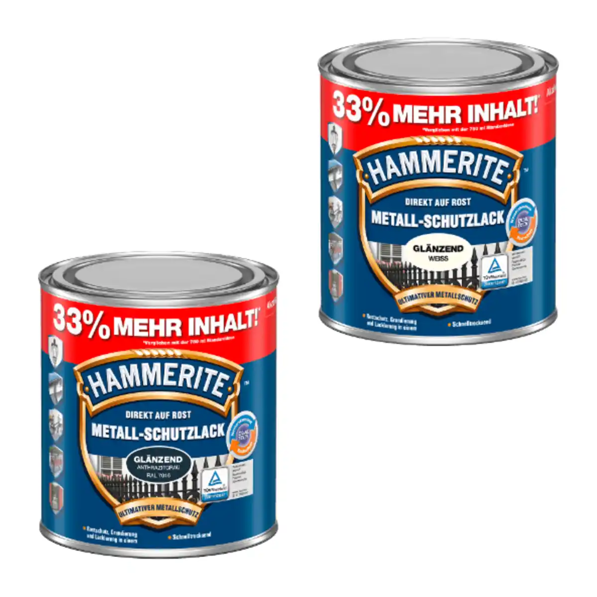 Bild 1 von HAMMERITE Metall-Schutzlack 1L