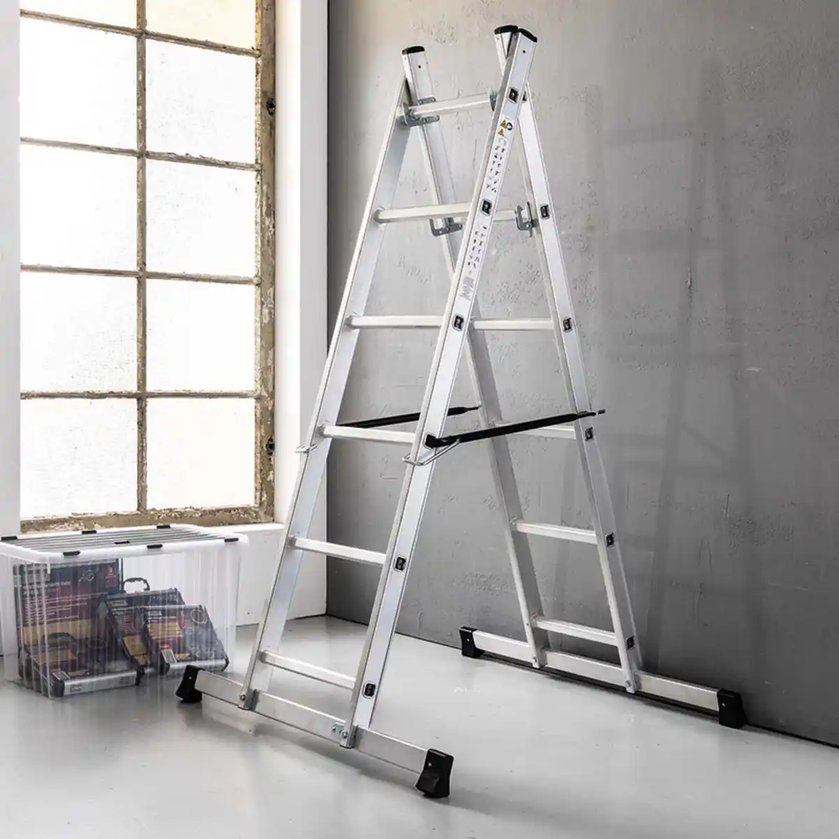 Bild 3 von Kraft Werkzeuge Aluminium Leitergerüst 3in1