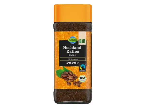 Bild 1 von Fairglobe Bio Hochland Kaffee,  100 g