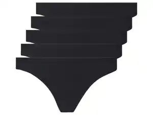 esmara® Damen Strings, 5 Stück, hoher Baumwollanteil
