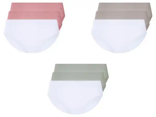Bild 1 von esmara® Damen Slips, 3 Stück, seamless, in modischer Ripp-Qualität