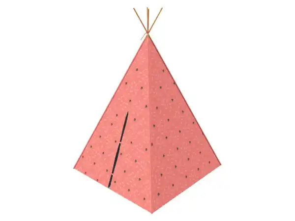 Bild 1 von Playtive Tipi Spielzelt Waldtiere, aus massivem Kiefernholz