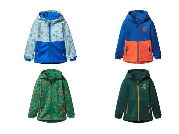 Bild 1 von lupilu® Kinder Softshelljacke, aus 3-lagigem Softshell-Material, gefüttert
