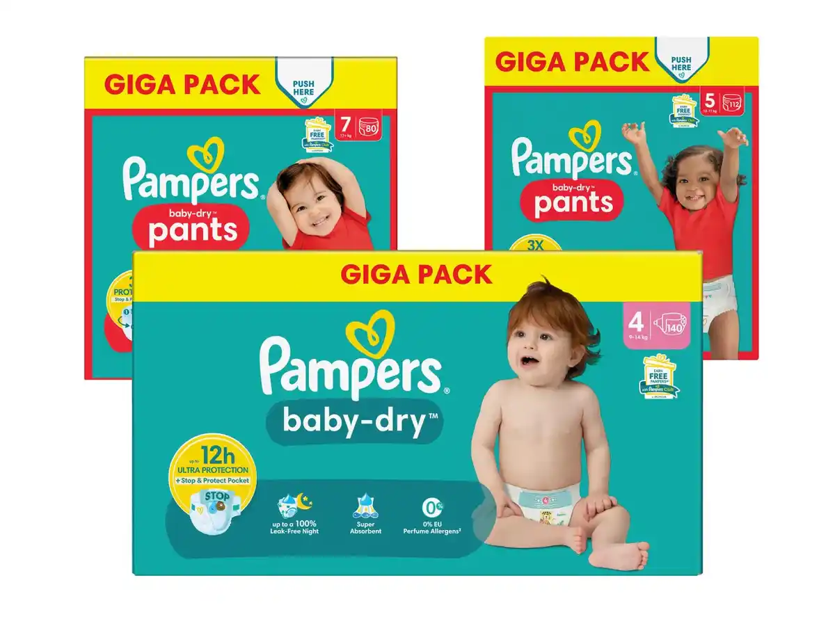 Bild 1 von XXL Pampers Baby Dry/Pants