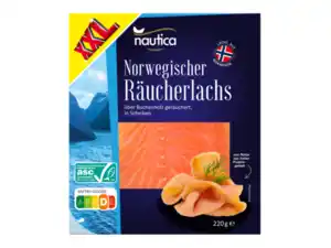 XXL Nautica ASC Norwegischer Räucherlachs,  220 g