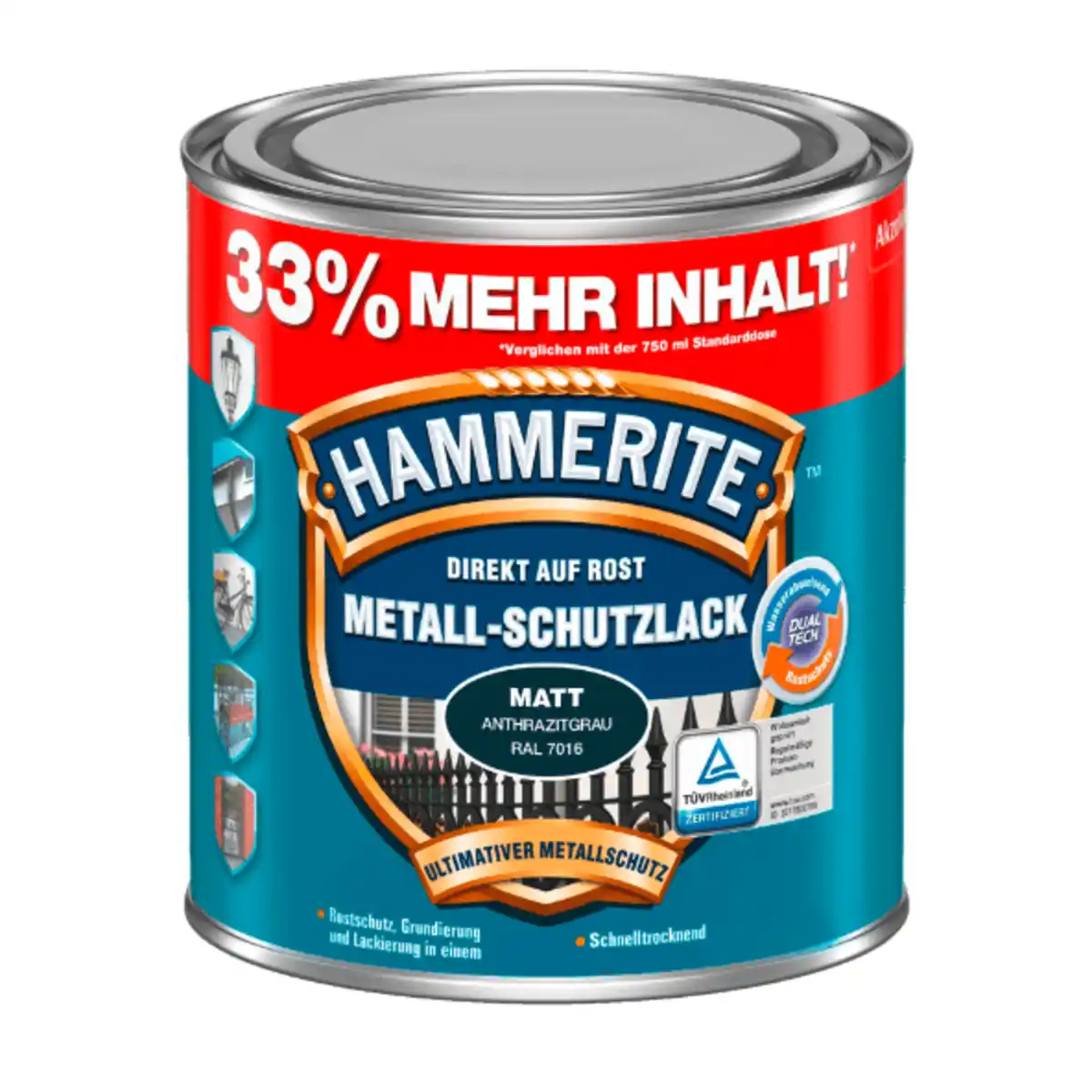Bild 2 von HAMMERITE Metall-Schutzlack 1L