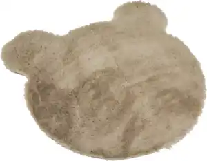 IDEENWELT Deko-Fellteppich taupe