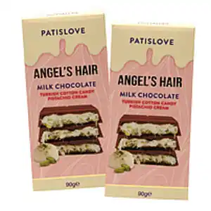 Angels Hair Milk Chocolate - Vollmilchschokolade mit Pistazi...