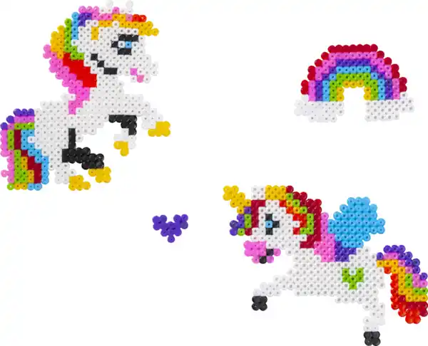 Bild 2 von IDEENWELT Bügelperlen-Set Einhorn