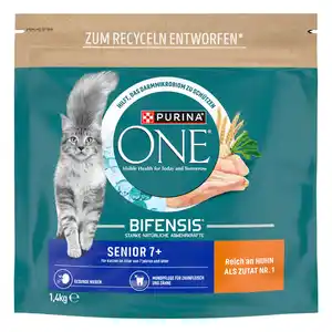 Purina One Katzenfutter Senior 7+ reich an Huhn 1,4 kg