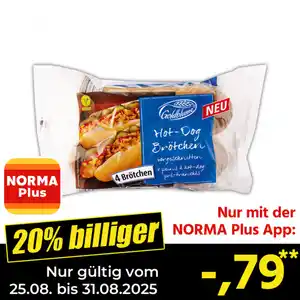 Goldblume Hot-Dog Brötchen / Hamburger Brötchen XXL