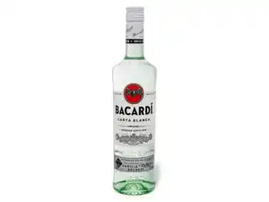 Bacardi Rum Carta Blanca 37,5% Vol,  100 ml