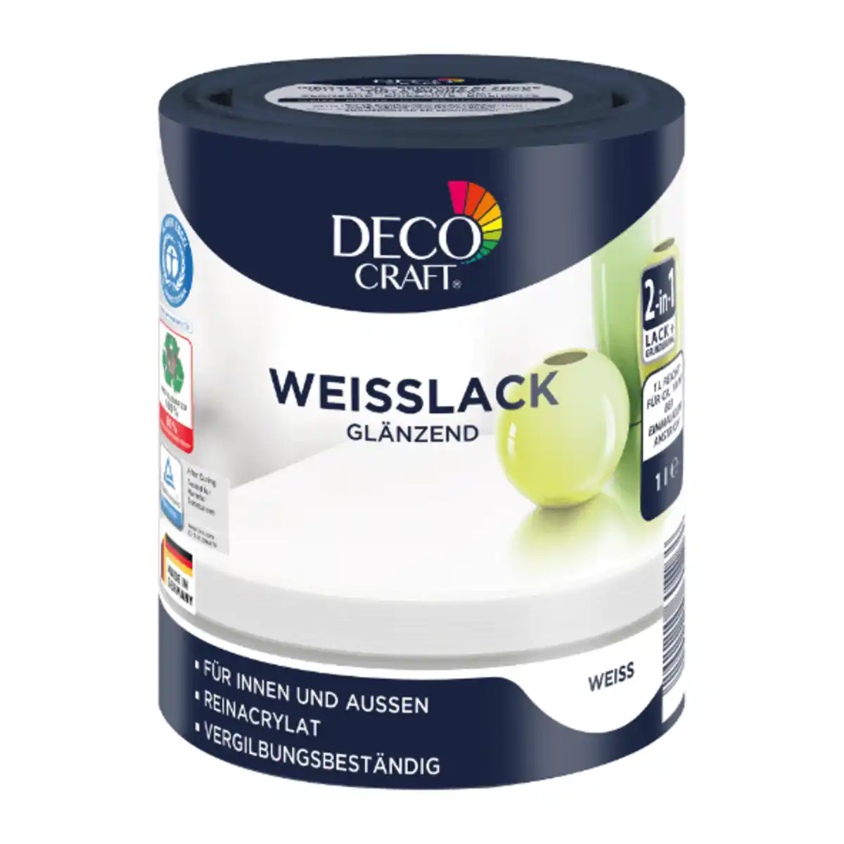 Bild 3 von DECO CRAFT Weiß- / Buntlack 1L