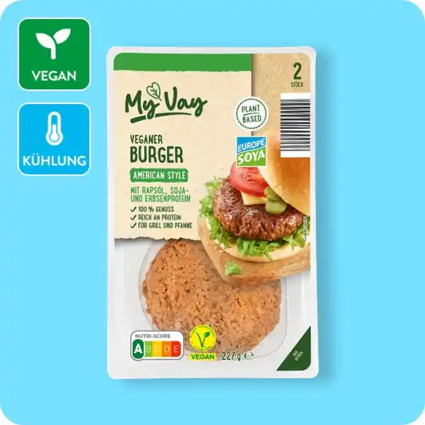 Bild 1 von MYVAY Veganer Burger, American-Style