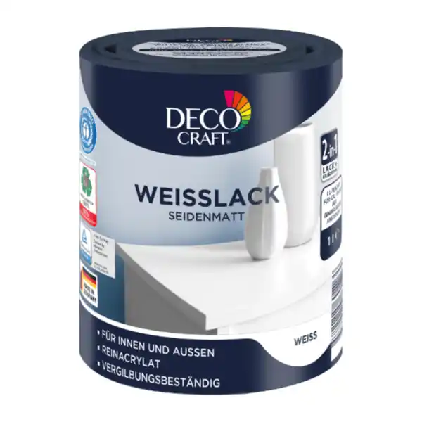 Bild 2 von DECO CRAFT Weiß- / Buntlack 1L
