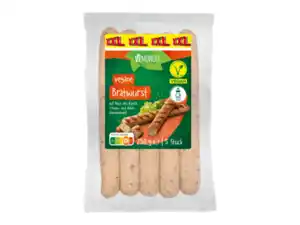 XXL Vemondo Vegane Bratwurst-Alternative, 250 g