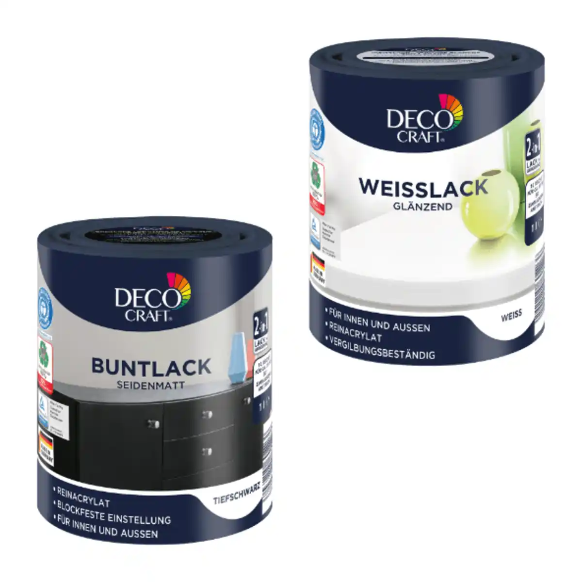 Bild 1 von DECO CRAFT Weiß- / Buntlack 1L