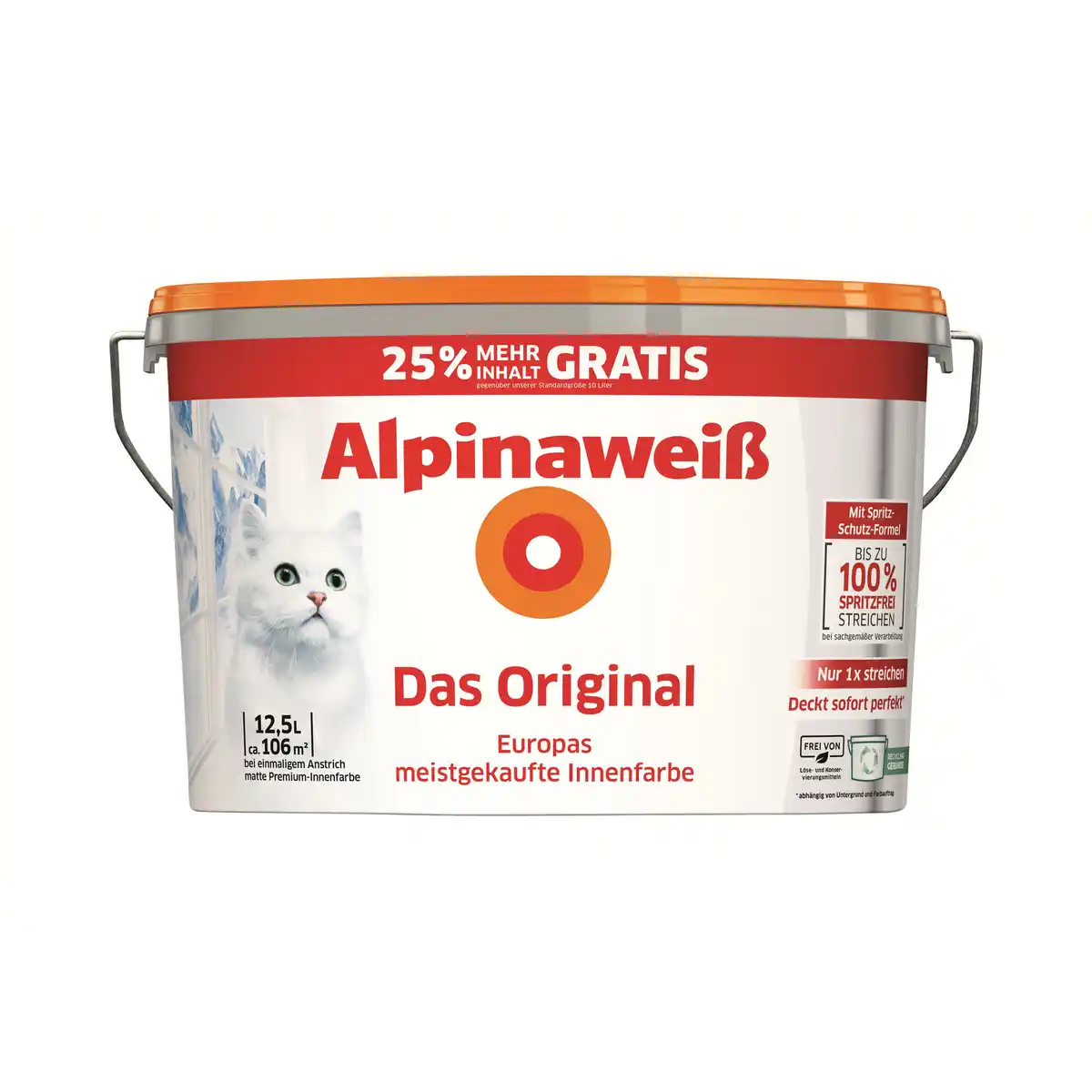Bild 1 von Alpina Wandfarbe 'Das Original' weiß matt 12,5 l