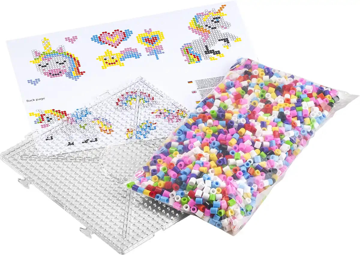 Bild 1 von IDEENWELT Bügelperlen-Set Einhorn